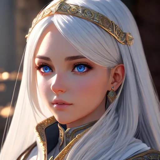 Prompt: extremely realistic, hyperdetailed, cleric girl, RPG, D&D, highly detailed face, highly detailed eyes, full body, whole body visible, full character visible, soft lighting, high definition, ultra realistic, unreal engine 5, 8K, digital art