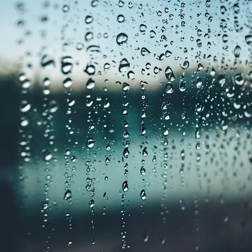 Prompt: waterdrops on a car window
