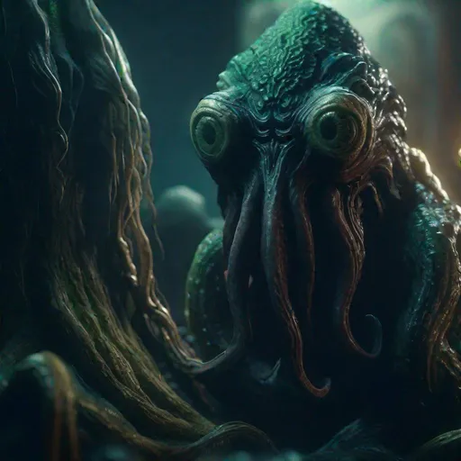 Prompt: call of cthulhu monster, deep one

soft focus, clean art, professional, old style photo, CGI winning award, UHD, HDR, 8K, RPG, UHD render, HDR render, 3D render cinema 4D