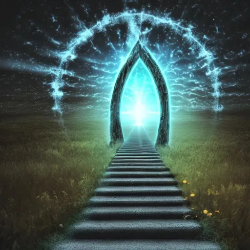 Prompt: The threshold to a reality that don't make sense