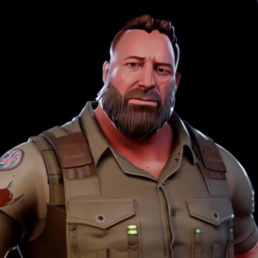 Alex Jones, Fortnite, Info Wars, Host, 3d Render, Fo 