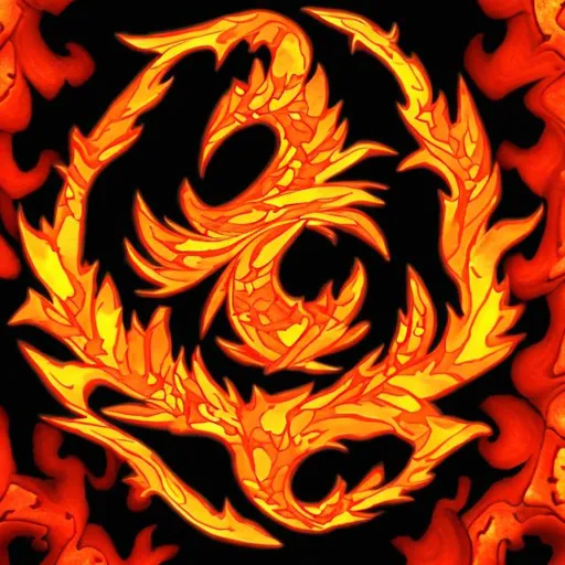 Prompt: show the fire element symbol from Avatar the last airbender as a fractal

