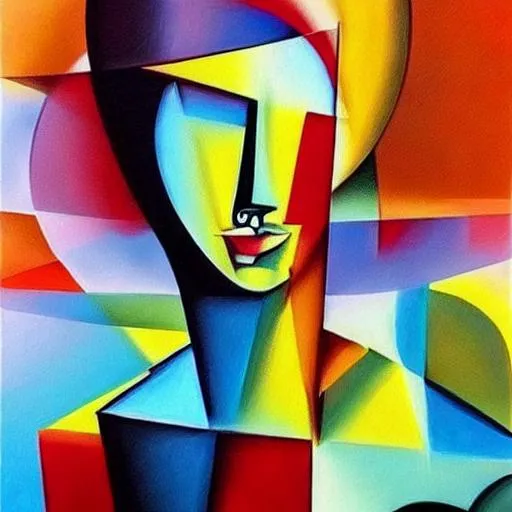 God 🙏 abstract cubism realistic painting | OpenArt