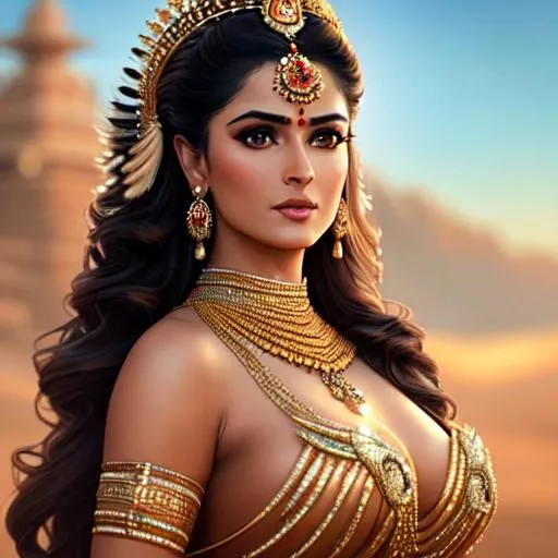 Prompt: a realistic standing feminine elegant ((nude)) ethereal indian princess mix of salma hayek and 50 cent with intricately decorated kebaya, ((breasts)) ((nipples)) ((perfect pussy)) ((vagina)) brunette balayage wild hair, royal vibe, highly detailed, digital painting, Trending on artstation , HD quality, by artgerm and greg rutkowski and alphonse mucha, dramatic light, octane