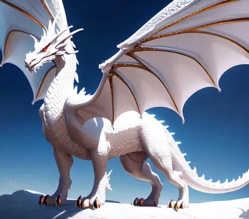 Prompt: Full body of a four-legged quadrupedal smooth-skinned and scaleless white latex textured dragon with 2 wings, very glossy and shiny, reflective, perfect composition, hyperrealistic, super detailed, 8k, high quality, trending art, trending on artstation, sharp focus, studio photo, intricate details, highly detailed, Trending on Artstation, Cozy wallpaper, Pastel colors, soft lighting