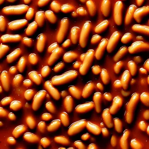 Prompt: baked beans background

