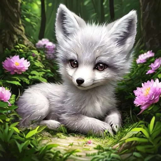 baby silver fox