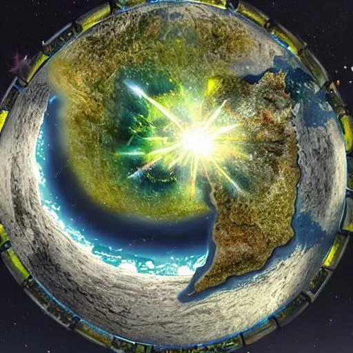Prompt: hollow earth