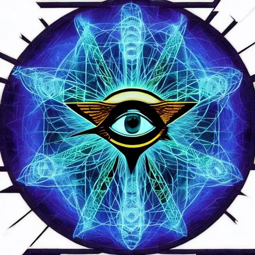 Prompt: metatron cube eye of Horus

