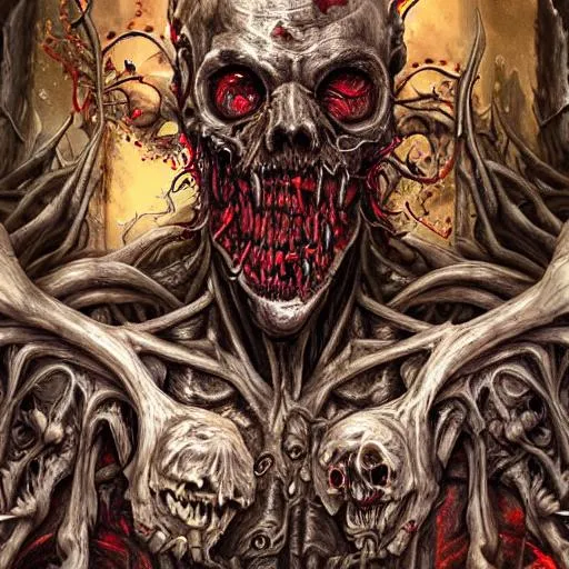 Prompt: horrifying flesh fiend ciclops, maximalist, high detail, 8k, ornate, dark fantasy, realistic, complex, digital art, realistic
