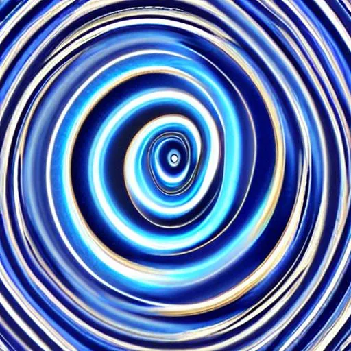 Prompt: Optical illusion blue esthetic swirl