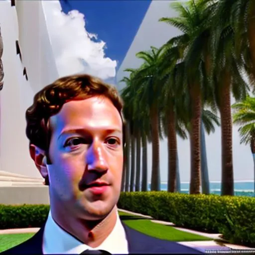 Prompt: ((Mark Zuckerberg)) (1984) breathtaking vaporwave parody bizarre cool dated vintage early cgi 1995 face portrait metaverse cover art for Import Sega Saturn