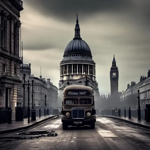 Prompt: Post apocalyptic london