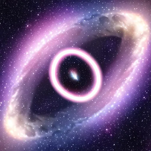 Prompt: galaxy with wormhole
