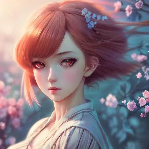 Prompt: anime character, background digital painting, digital illustration, extreme detail, digital art, ultra hd, vintage photography, beautiful, aesthetic, style, hd photography, hyperrealism, extreme long shot, telephoto lens, motion blur, wide angle lens, sweet blissful girl, amazing quality, beautiful