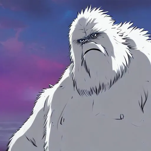 Prompt: anime yeti