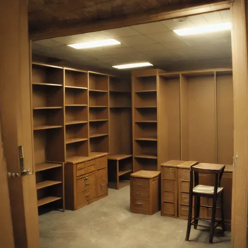 Prompt: backrooms