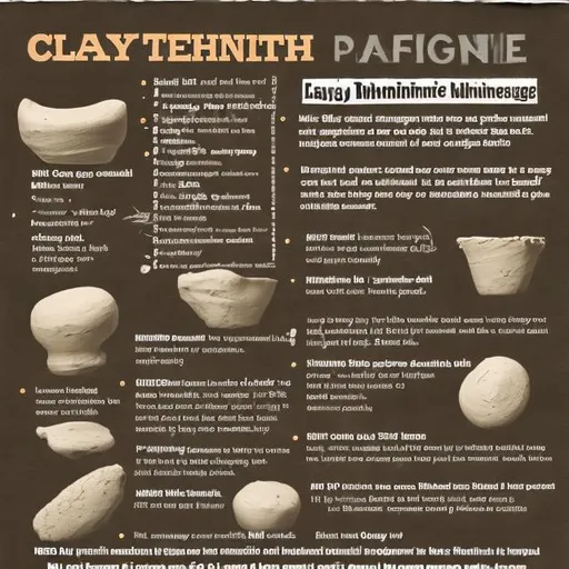 Prompt: clay techniques poster