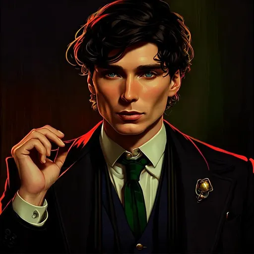 psychedelic art of Cillian Murphy in Peaky Blinders | OpenArt