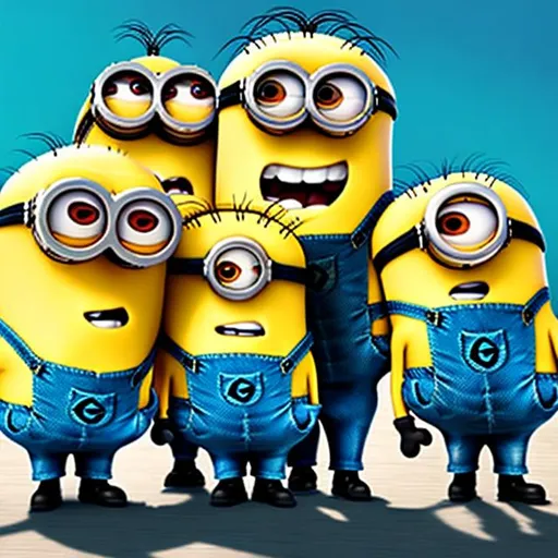 Prompt: Minions from Despicable Me