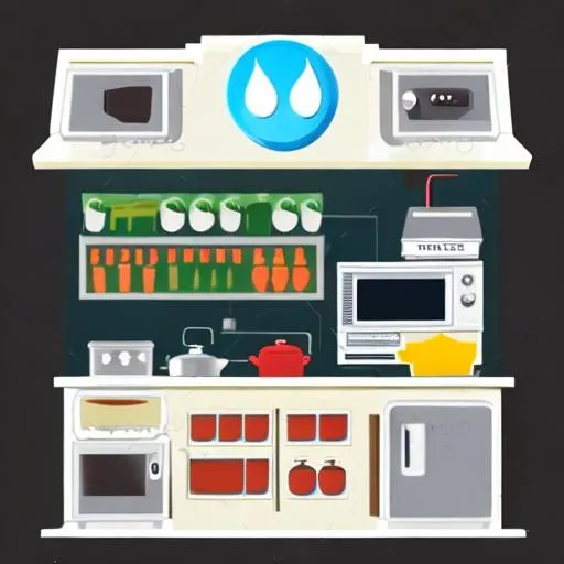 Prompt: kitchen electronics shop avatar