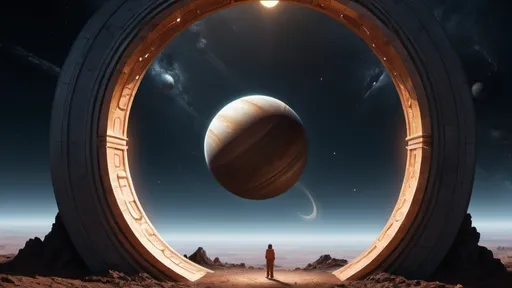 circular portal, gateway between planets, ring, ring...