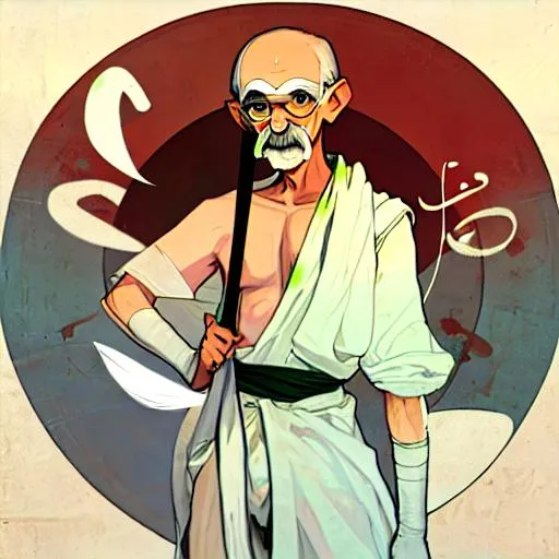 Prompt: mahatma gandhi