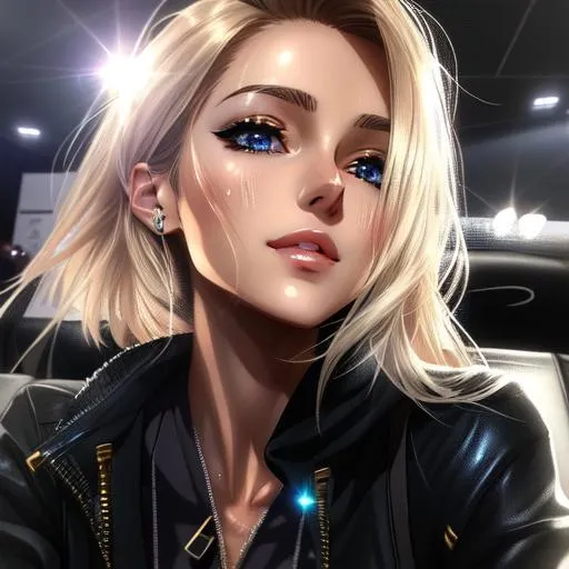 semi-realistic anime girl, skin highlights, hair hig... | OpenArt