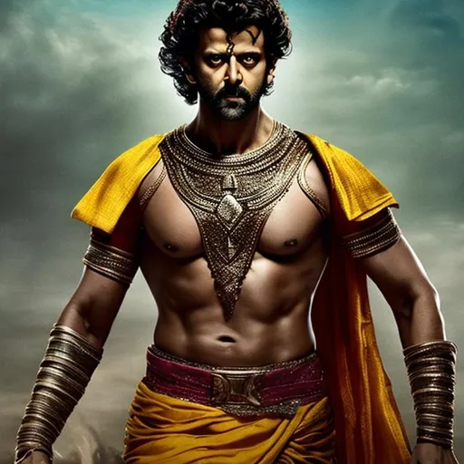 Prompt: HRITHIK ROSHAN AS KARNA