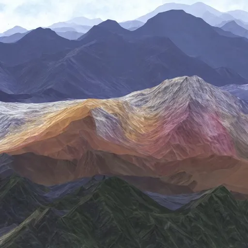 A photograph of a mountain range The theme is using... | OpenArt