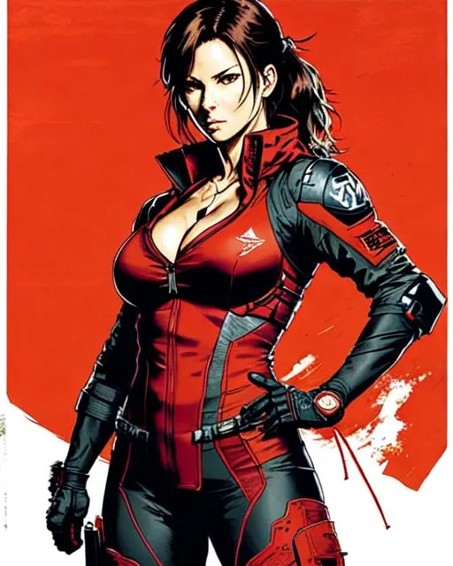Prompt: poster art (((Yoji Shinkawa))), sticker of ultra high detailed portrait of Sandra Bullock, Kung fu pose, red and black suit,  full body, high quality cell shaded illustration in post apocalyptic style by Yoji Shinkawa, ((full body)), dynamic pose, perfect anatomy, centered, freedom, soul, approach to perfection, cell shading, 64k , cinematic dramatic atmosphere, watercolor painting, global illumination, detailed and intricate environment, artstation, concept art, fluid and sharp focus, ultra high definition, volumetric lighting, cinematic lighting, Art by Yoji Shinkawa,
