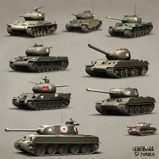 Prompt: american tanks ww2

