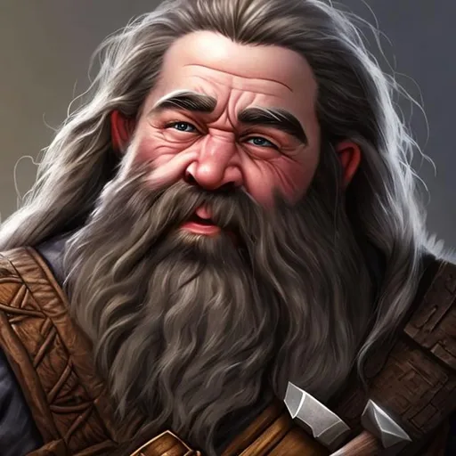 Prompt: Realistic Dwarf with pickaxe