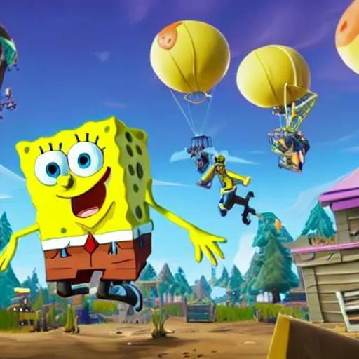 Spongebob In Fortnite Openart