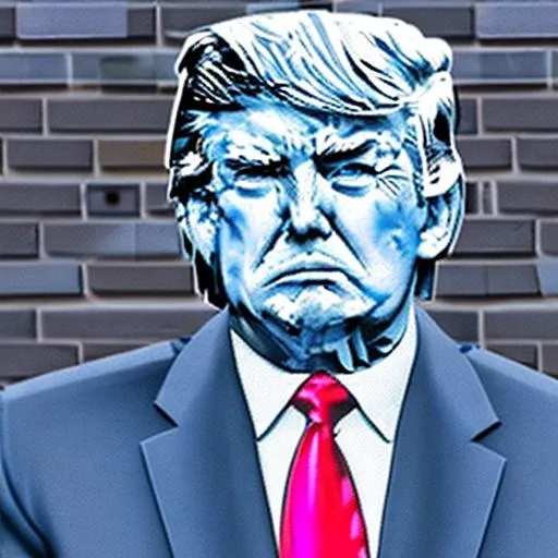 Prompt: Draw a realistic Donald Trump in a prison uniform