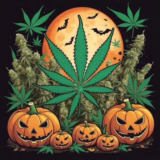 Prompt: marijuana Halloween