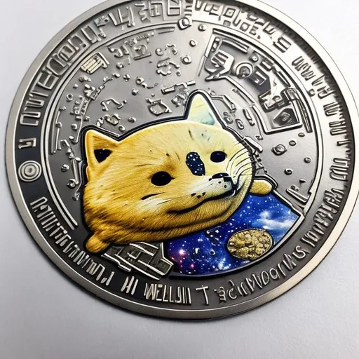 Prompt: space dogecoin, surprise me