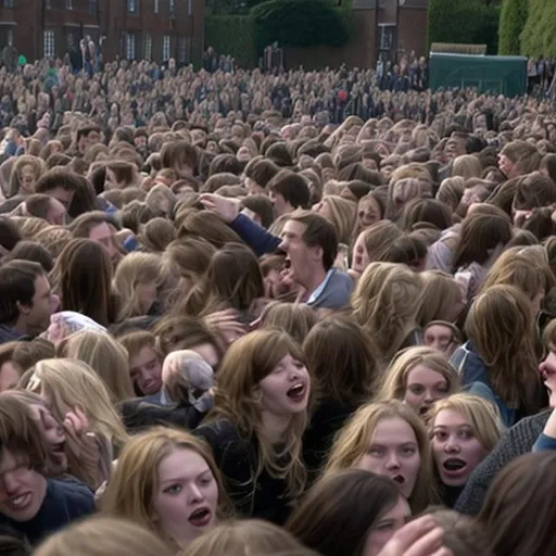 Prompt: hannah murray mosh pit

