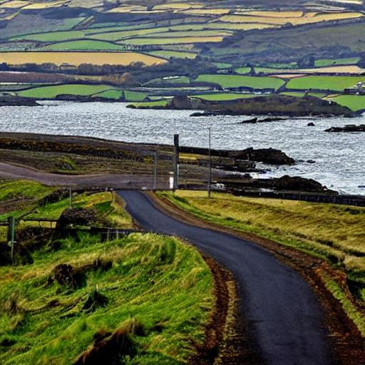 Driving Down A Road In Ireland OpenArt   Image QJ1mNvcU 1681969773122 Raw 