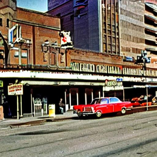 professional photo from droadway street in the 1970s... | OpenArt