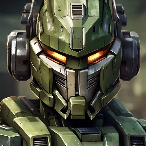 Prompt: realistic autobot lithe militaristic headshot