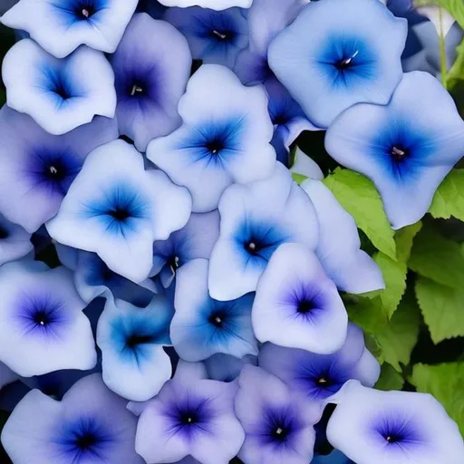 Prompt: Like many shades in our color spectrum, the name for Picotee blue comes from the natural world, and the beautiful Picotee blue flower, otherwise known as “morning glory”. This stunning flower combines rich and bold shades of blue with softer streaks of purple.