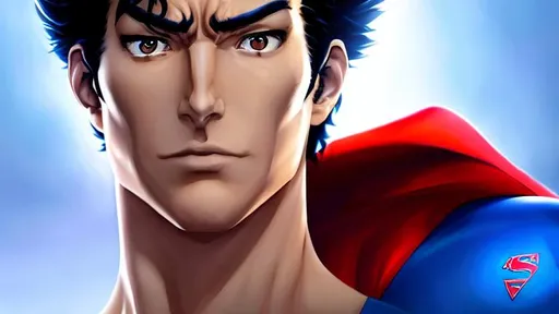 Prompt: Face portrait of a Superman, smooth skin, stronge jaw line, realistic normal hair, symmetrical, fierce eyes, dramatic lighting, detailed face, by Kazuma Kaneko, Kaneko Kazuma, shin megami tensei, SMT, Shin Megami Tensei Nocturne, concept art, digital painting, looking into the camera, scruffy, medium short hair, anatomically correct,