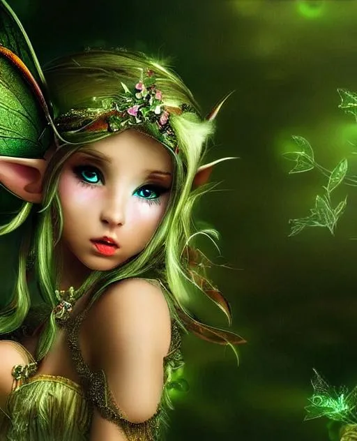 Prompt: wallpaper, beautiful elf, magical, fairy