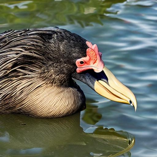 A hybrid of a chicken, a dodo and a cormorant OpenArt
