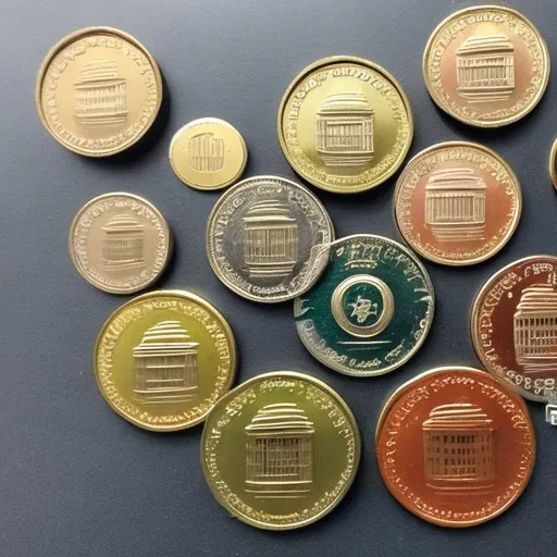 Prompt: 5 singaporean coins