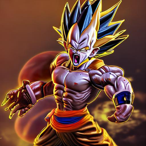 photorealistic, hd, 8k, super saiyan majin vegeta, p... | OpenArt