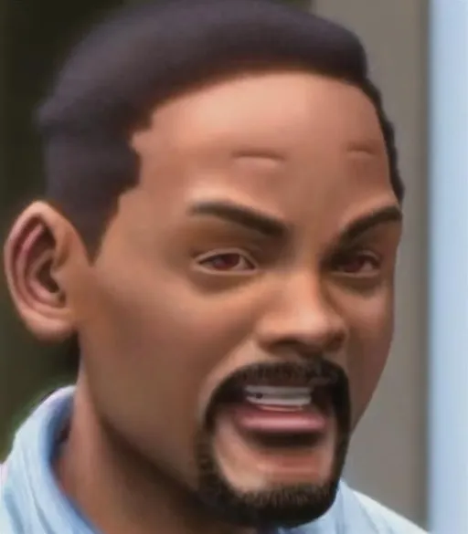 Prompt: anime character will smith