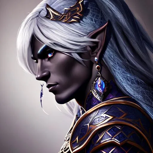 Prompt: man dark elf, cute, curve, young, strong, muscular, drow, stunning, gorgeous, fit, queen, wearing a dark armor, fantasy, UHD, 8k, high quality, ultra quality, perfect composition, trending art, trending on artstation, sharp focus, studio photo, intricate details, cinematic lighting, special effects, hyper realism, hyper realistic, Very detailed, high detailed face, high detailed eyes, oil painting, full body