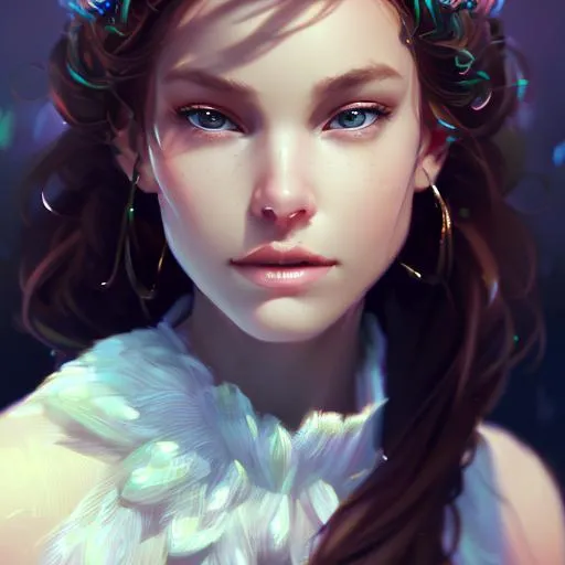 Prompt: Midjourney style hyperrealistic full length portrait of gorgeous goddess | standing in field full of flowers | detailed gorgeous face!! | full body!! | skimpy armor | god rays | intricate | elegant | realistic | hyperrealistic | cinematic | character design | concept art | highly detailed | illustration | digital art | digital painting | depth of field